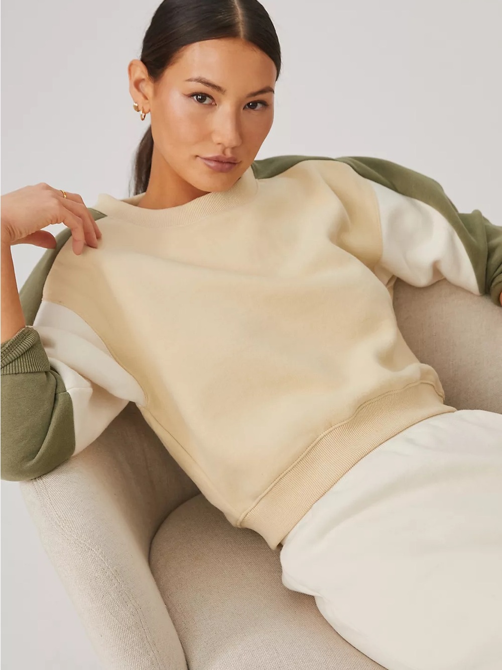 Daily Practice by Anthropologie Colorblocked Sweatshirt